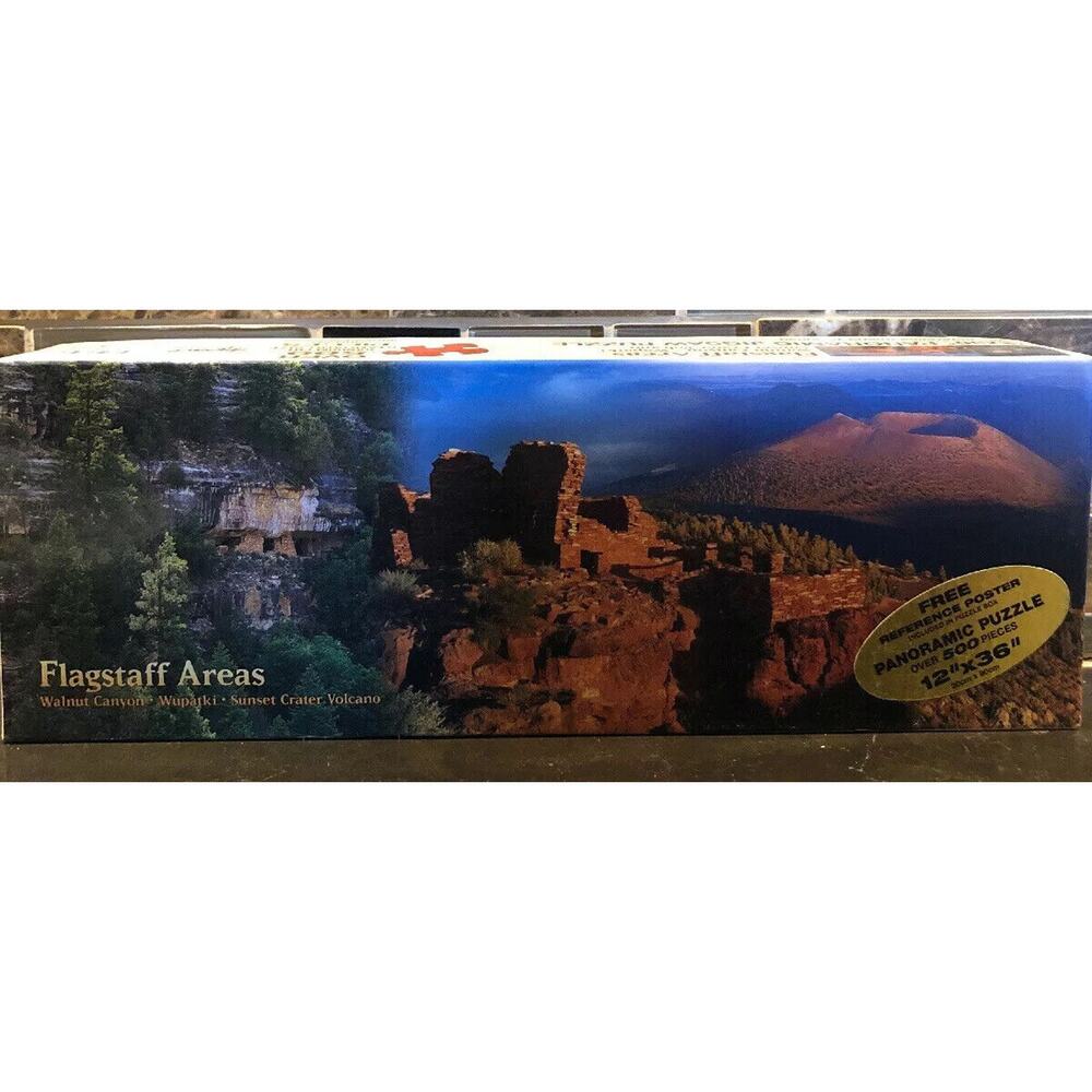 Panoramic Flagstaff Areas Arizona Impact Jigsaw Puzzle 12x36‎ 500